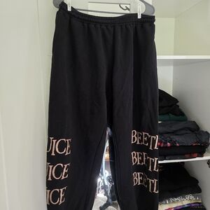 Black Beetle Juice Graphic Joggers